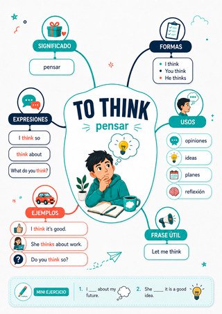 Mapa mental: verbo To Think